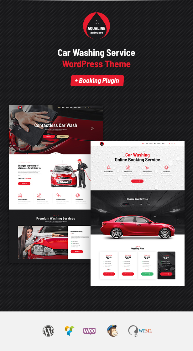 Aqualine - Car Washing Service with Booking System WordPress Theme - 6